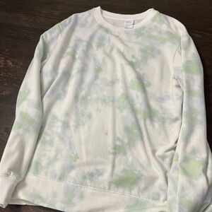 Women’s Star Above  Green Tie-Dye Sweater